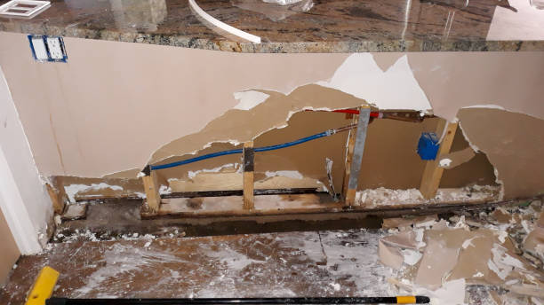Water damage restoration process in Titusville, PA